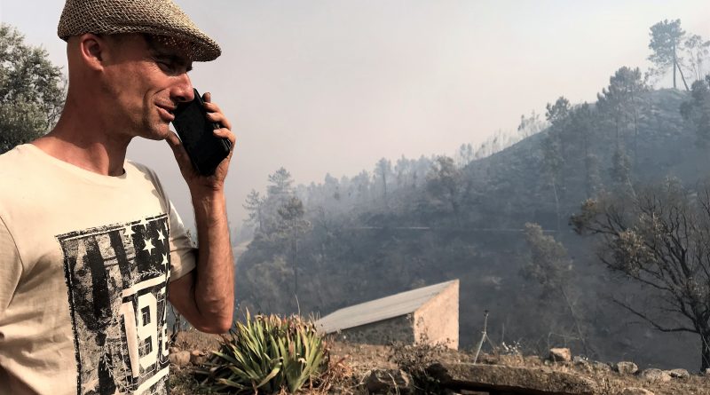 In Monchique verlor der Deutsche Robert Nestmann beim Waldbrand seine Haus