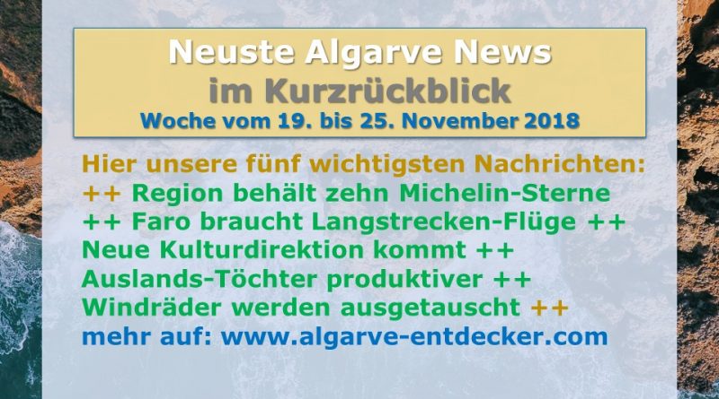 Algarve News aus KW 47 bom 19. bis 25. November 2018