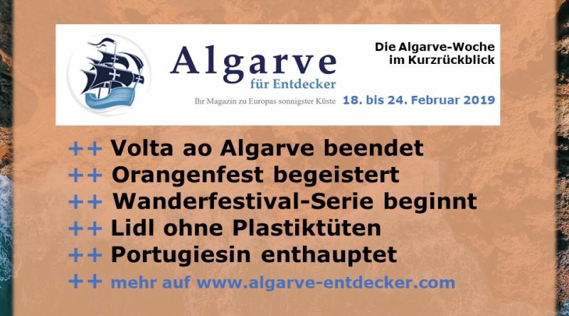 Algarve News und Portugal News aus KW 8 vom 18. bis 24. Februar 2019